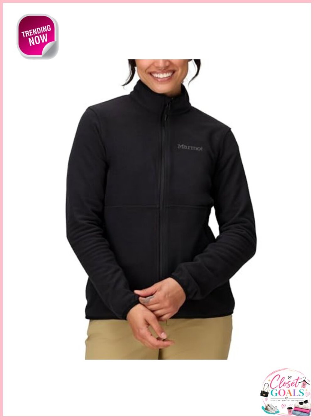 Women's Full Zip Fleece Jacket Lightweight Warm Outdoor Layer